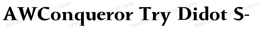 AWConqueror Try Didot S字体转换
